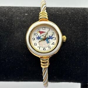Gold Snowman Watch